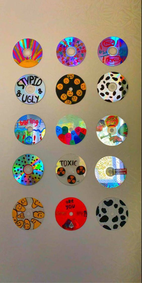 Moda Inspirações: CD's decorados 