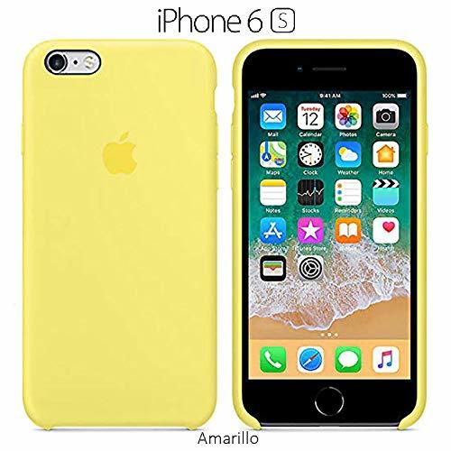 Electrónica Funda Silicona para iPhone 6 y 6s Silicone Case, Textura Suave, Forro