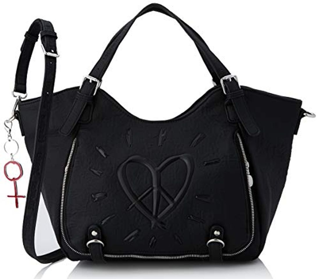 Producto Desigual Bag Legend Rotterdam, Bandolera para Mujer, Negro