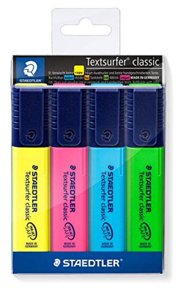 Product STAEDTLER 364WP4 - Estuche con 4 Marcadores Fluorescentes