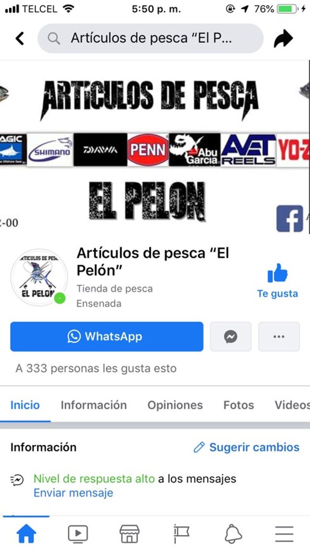 Tienda de artículos de pesca 🎣 