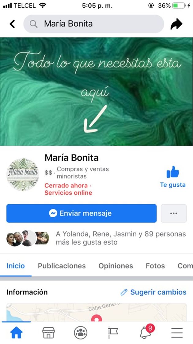 Tienda de ropa y maquillaje 