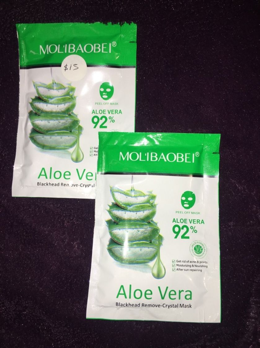 Mascarillas de aloe Vera