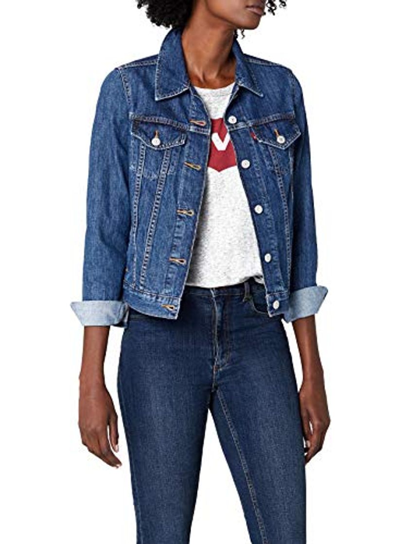 Moda Levi's Original Trucker, Chaqueta Vaquera para Mujer, Azul