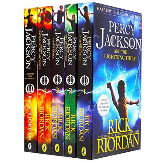 Percy Jackson 5 Books Collection Set Pack The Lightning Thief New