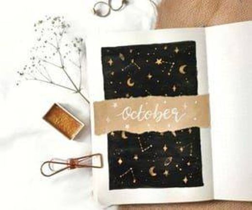 Página bullet journal outubro