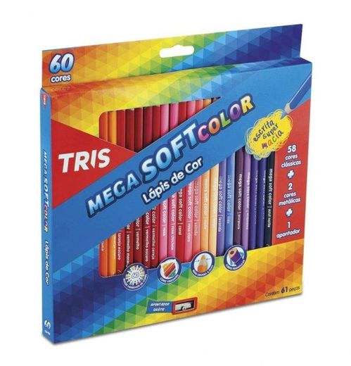 Lápis de cor tris mega soft color
