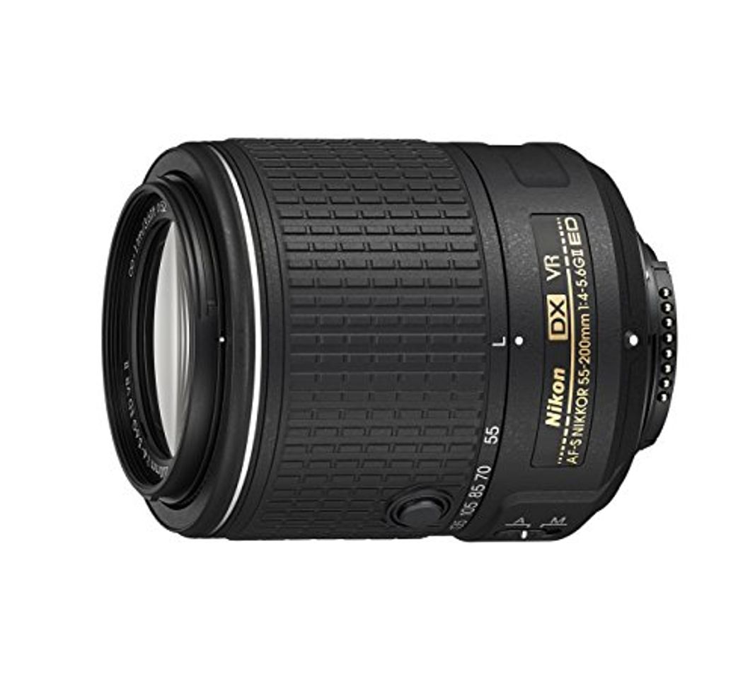 Social Nikon AF-S DX 55 - 200 mm f/4 - 5.6 G ED VR II Objetivo, Negro [Nital Card