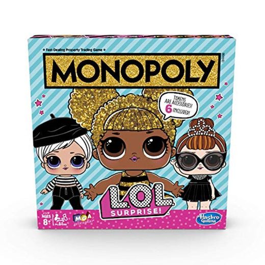 Monopoly Game: L.O.L. ¡Sorpresa! Juego de mesa para niños de 8 años