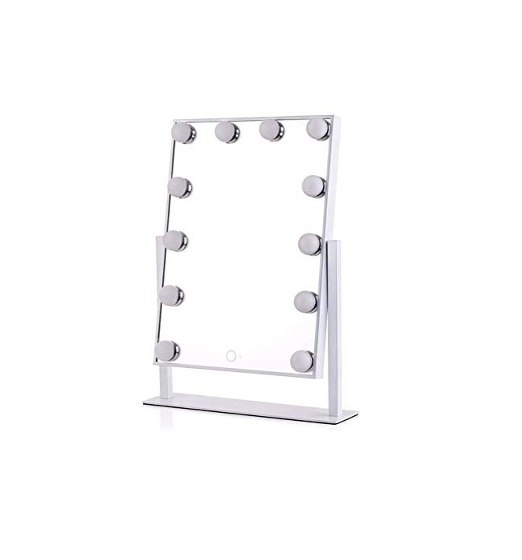 Social Bright Beauty Vanity – Espejo Hollywood – Espejo de maquillaje con iluminación – Espejo de maquillaje profesional – 3 modos de luz – Dimbar
