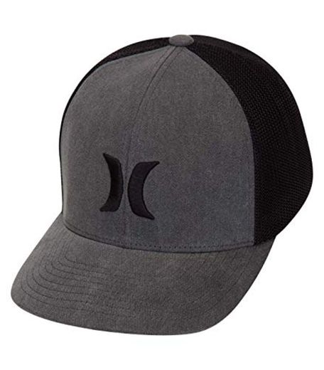 Hurley M Icon Textures Hat Gorra, Hombre, Light Carbon, S