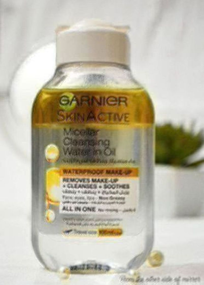 Social Garnier Skin Active - Agua Micelar en Aceite, Elimina el Maquillaje Waterpoof,