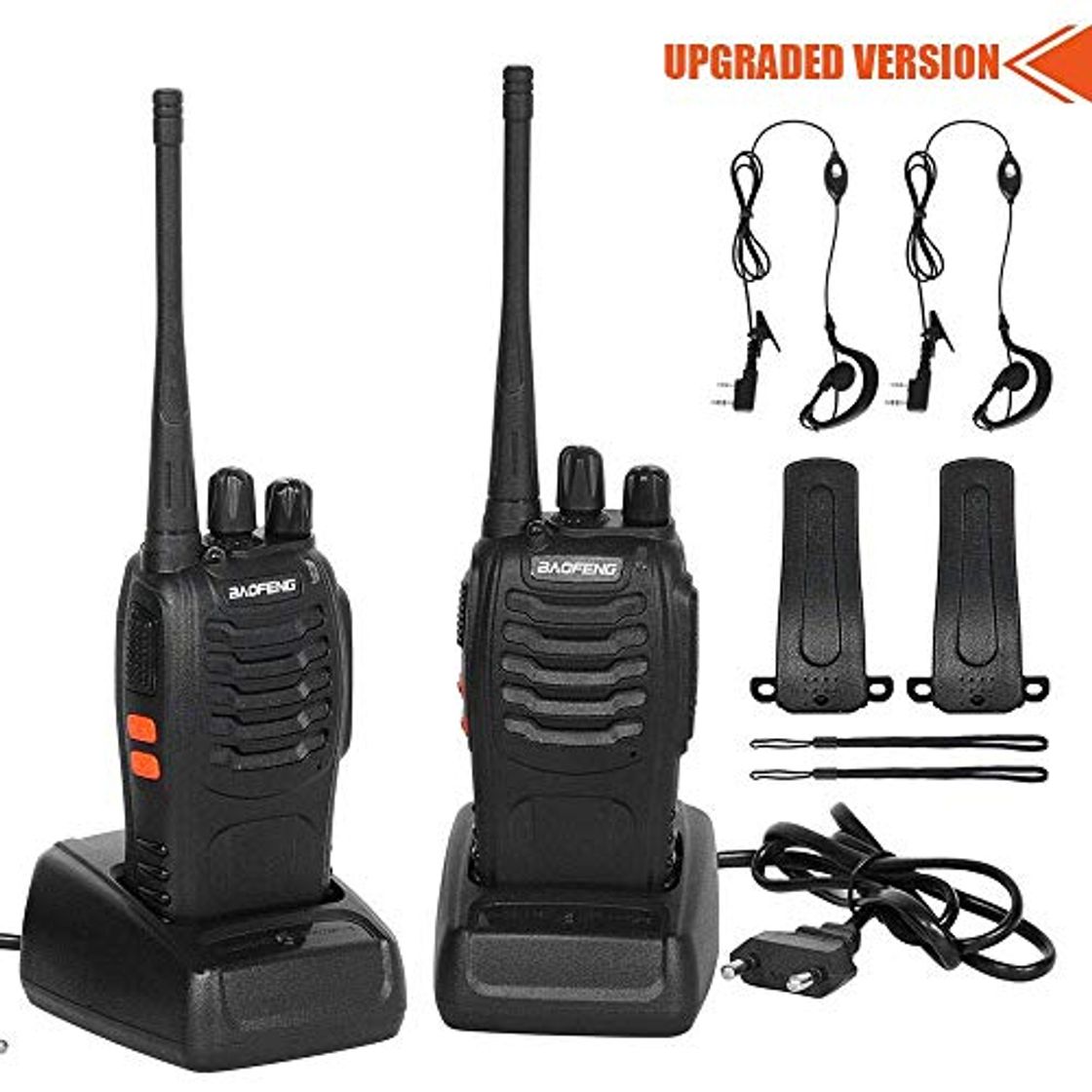 Product CACAGOO Walkie Talkie Recargable 16 Canales 1500mah CTCSS DCS 6KM, Talkie walkie