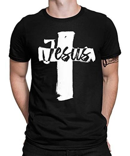 Camiseta para hombre de Jesús Cruz – Cristo Dios Iglesia Cristiana para hombre Jesus 01 Man M