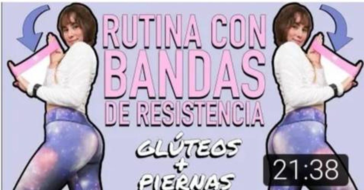 Moda Rutina con banda de resistencia gluteos y muslos 🍑