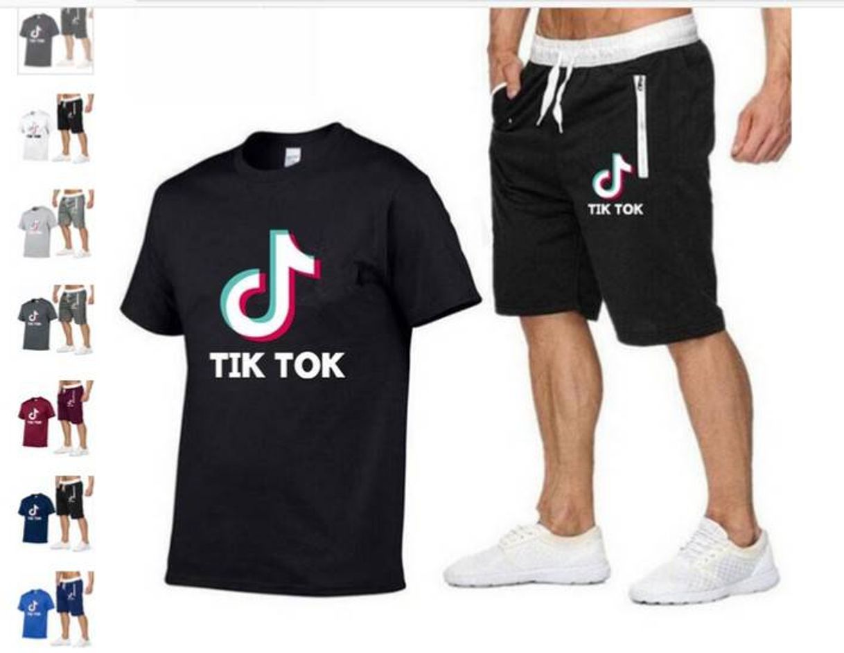 Fashion Conjunto de Camisa con Pantalón Corto Tik Tok