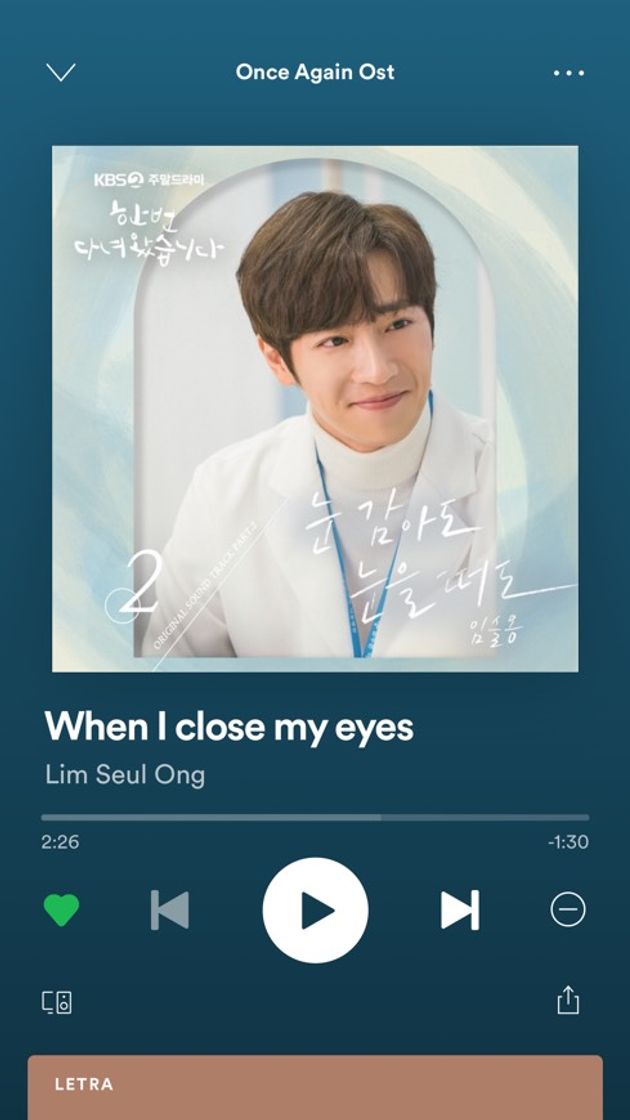 Music When I close my eyes (Lim Seul Ong) ONCE AGAIN OST KDRAMA