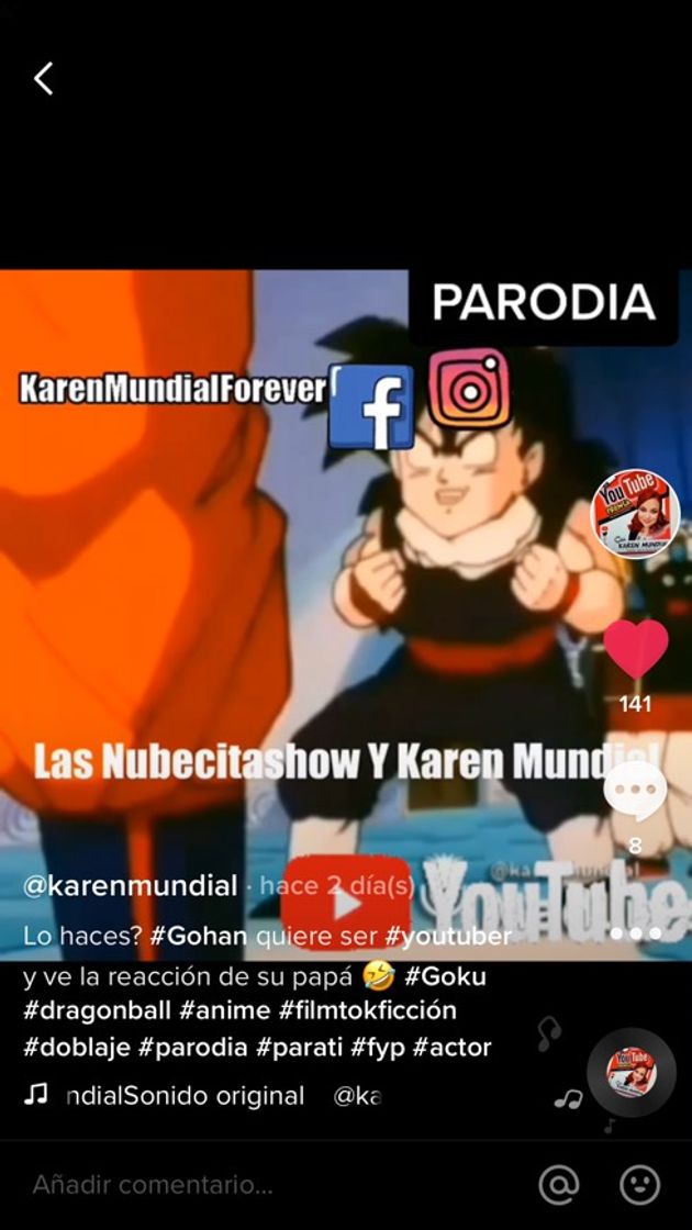 App FOLLOW X FOLLOW LIKE X LIKE GOKU QUIERE SER YOUTUBER TIKTOK