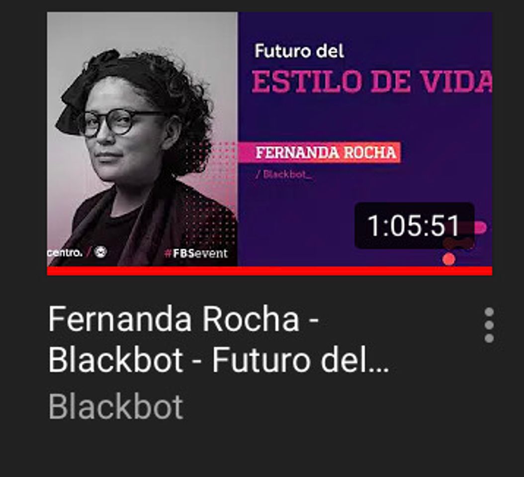 Fashion El canal en YouTube de Blackbot