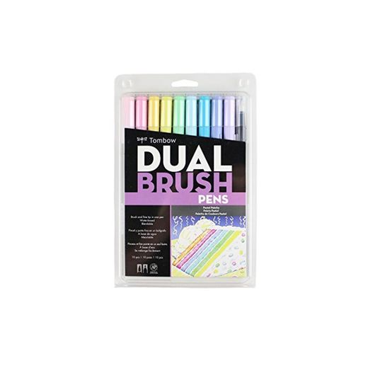 Tombow Dual Brush Markers 10/Pkg-Pastel