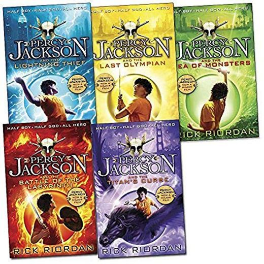 Percy Jackson 5 Books Collection Set Pack The Lightning Thief New