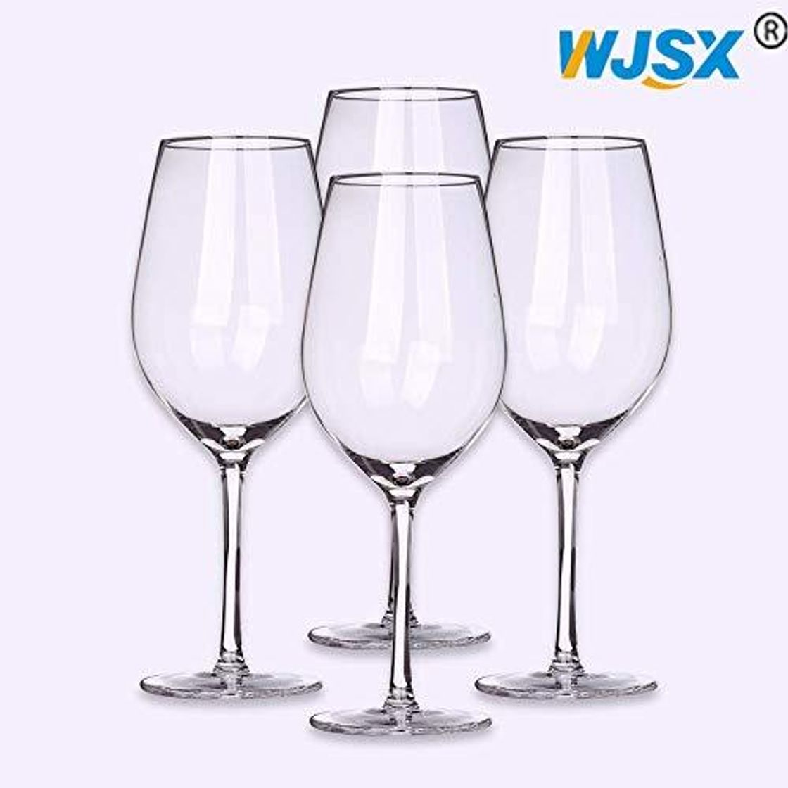Social Juego de 4 copas de vino tinto WJSX de 600 ml