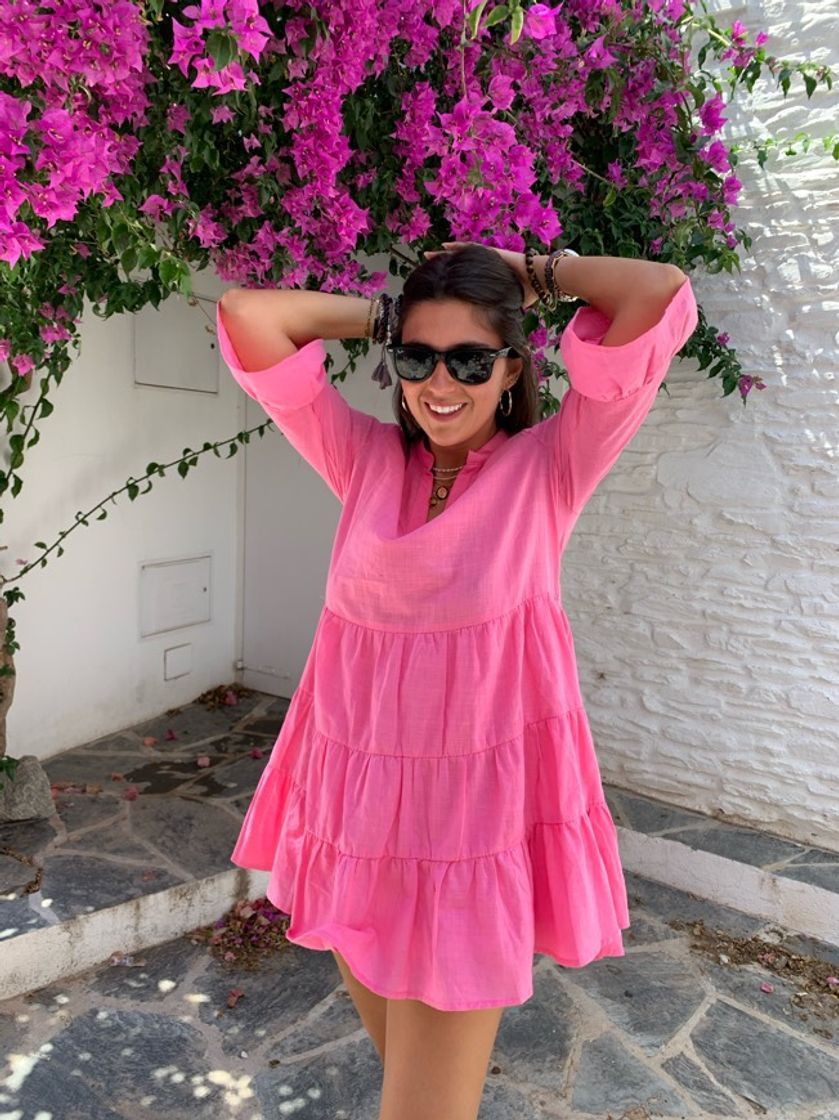 Social Loavies pink a-line dress