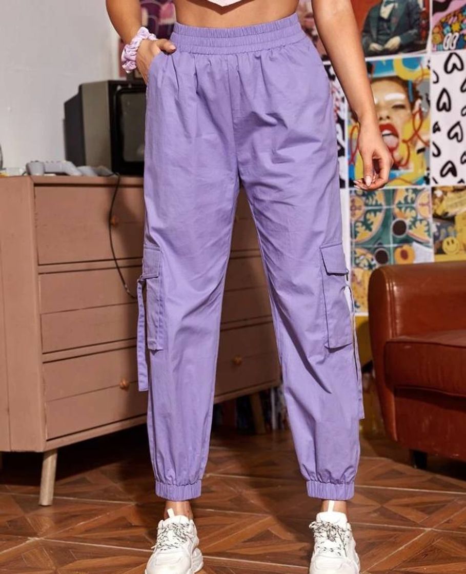 Fashion Pantalón cargo morado