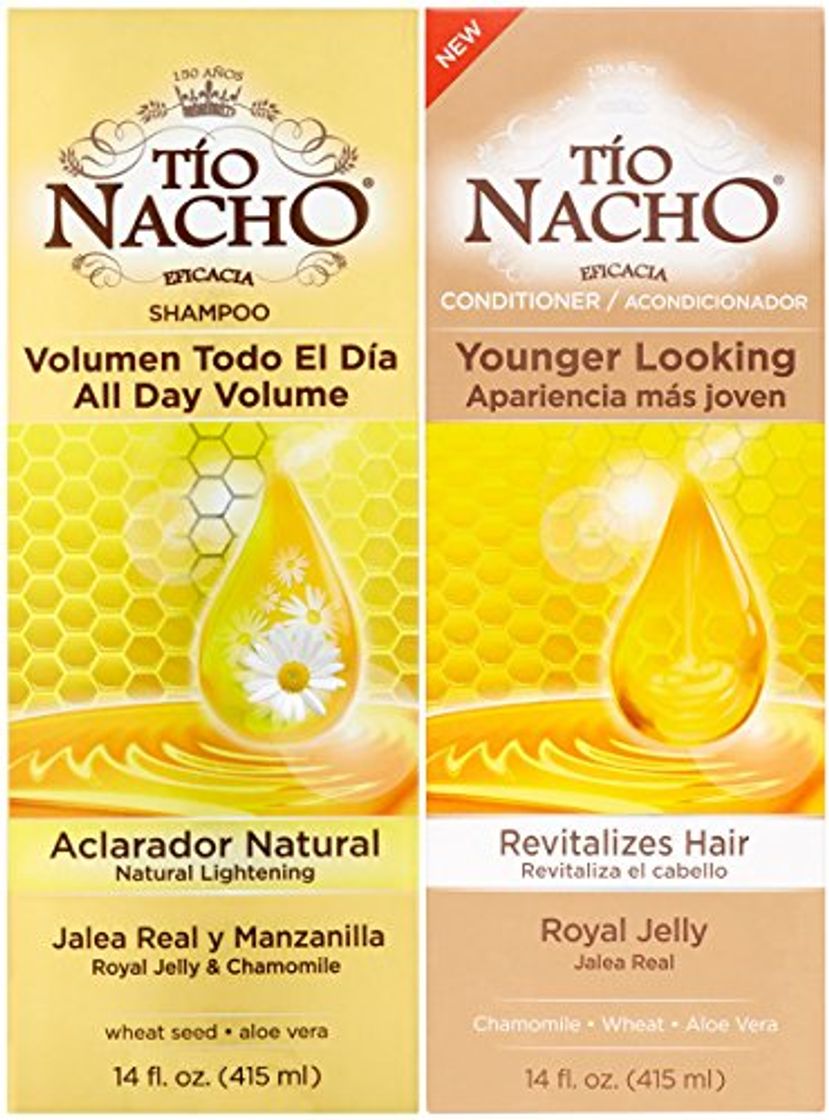 Belleza Tio Nacho All Day Volume Natural Lightening Shampoo and Conditioner Duo 14 oz by Tio Nacho