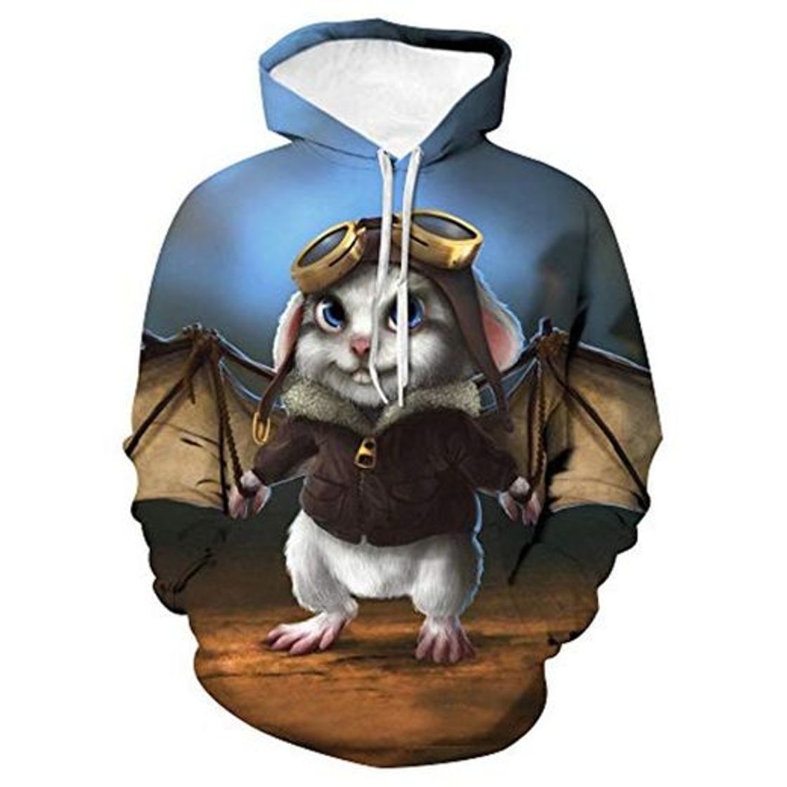 Social DAFFG Sudaderas con Capucha Unisexo Y Estampado 3D con Bolsillo De Canguro