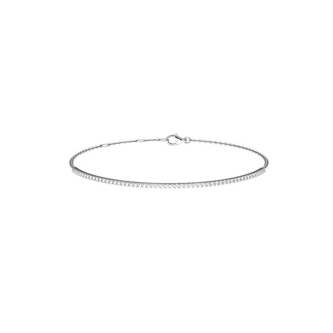 Products Fine Diamonds R us Pulsera de Oro Blanco de 18 Quilates con