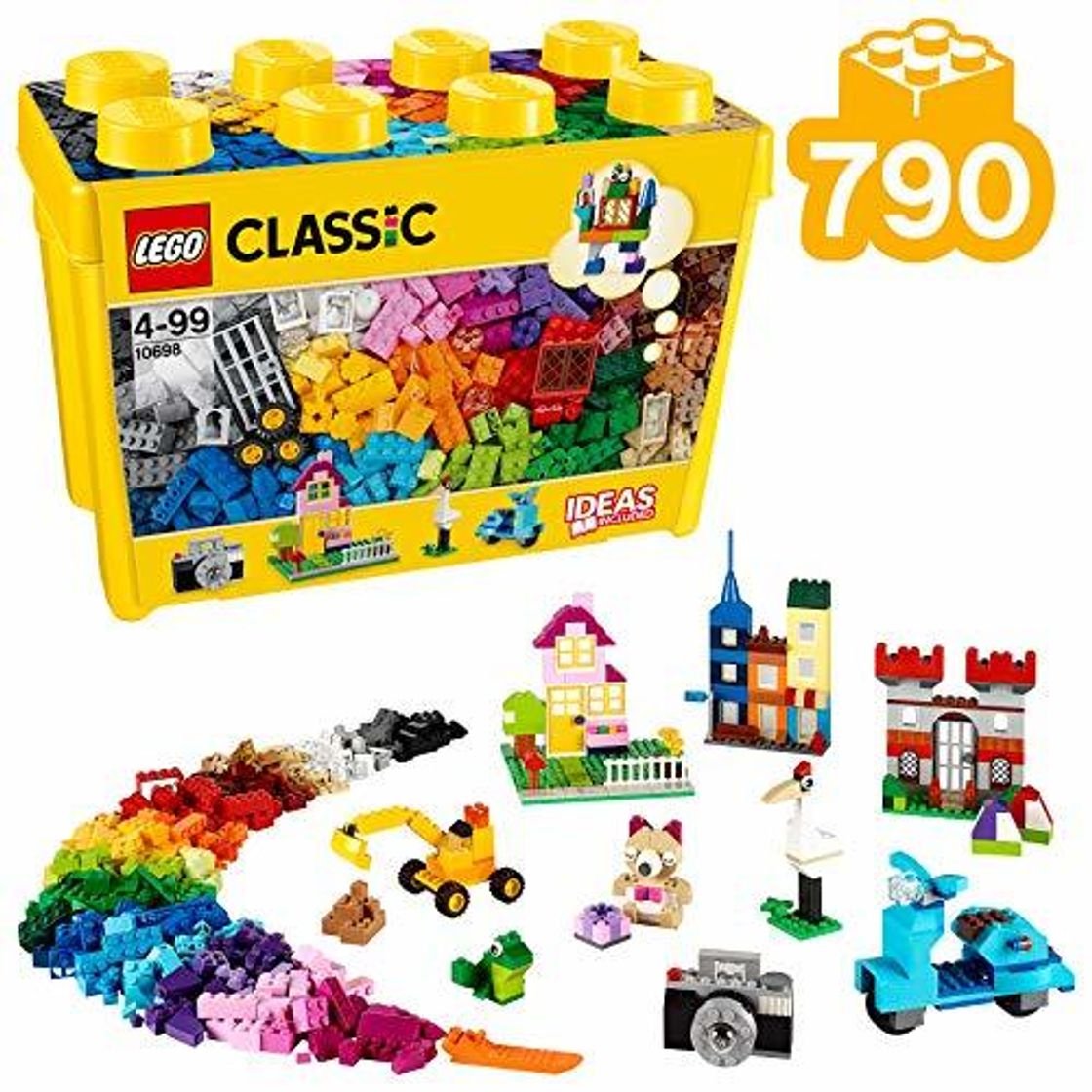 Social LEGO Classic - Caja de ladrillos creativos grande, Set de Construcción con