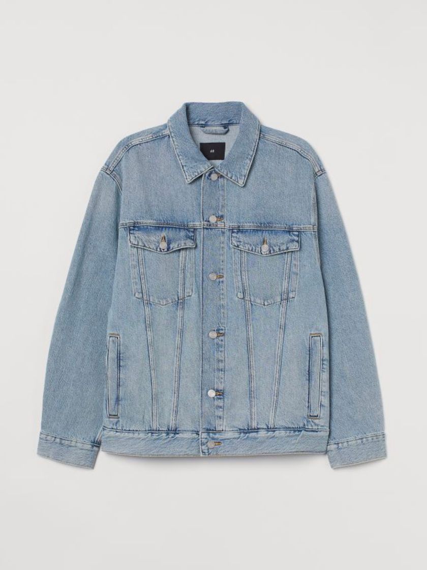 Social Cazadora denim oversize - Azul denim claro - HOMBRE