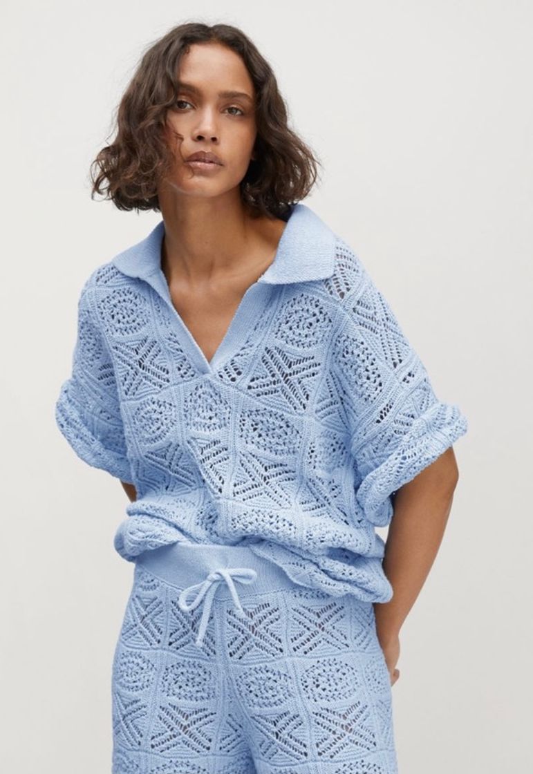 Moda Jersey crochet oversize - Mujer