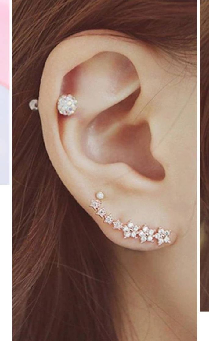 Producto Josette Crystal Flower Ear Climber Crawler Earring in Sterling