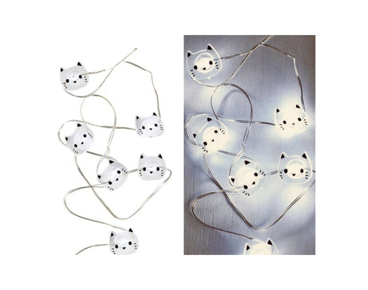Social Cute cat fairy light LED