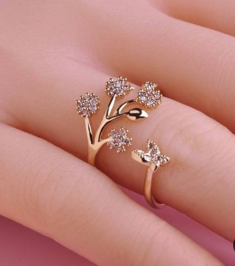 Flower couple ring 