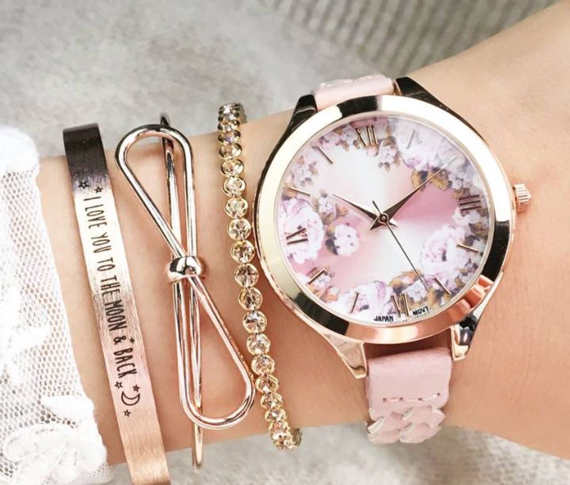 Products Flower woven strap watch 