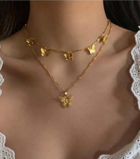 18K Gold Filled Sophie Gold Butterfly Necklace – SP Inc
