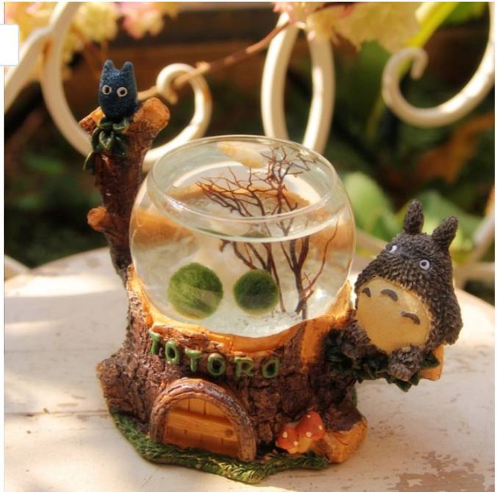 Productos Totoro Marimo Terrarium with LED Light