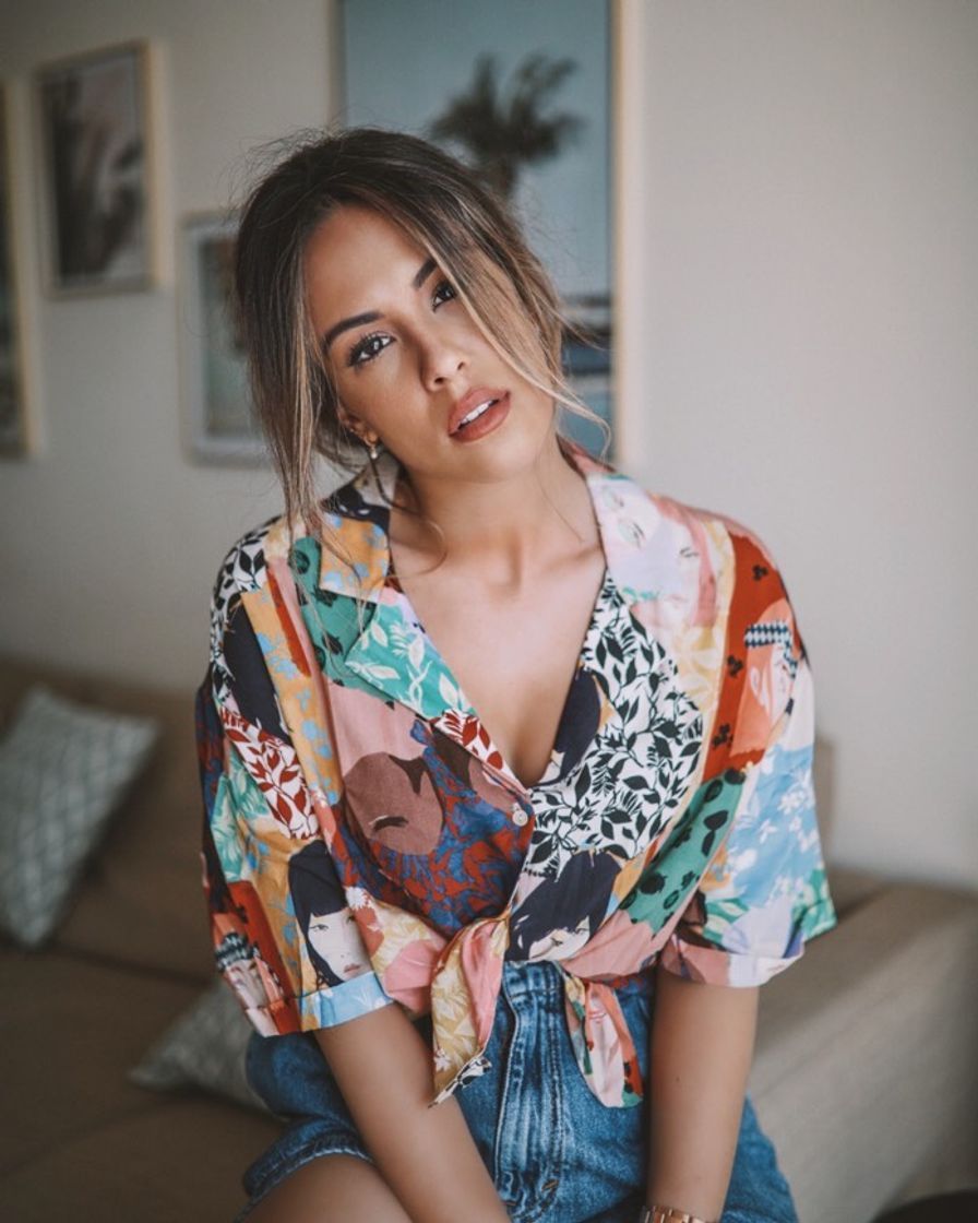 Social Camisa multicolor estampado chicas 