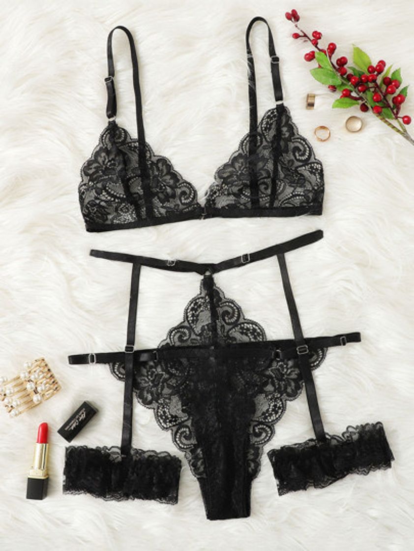 Social Lingerie Floral Set 