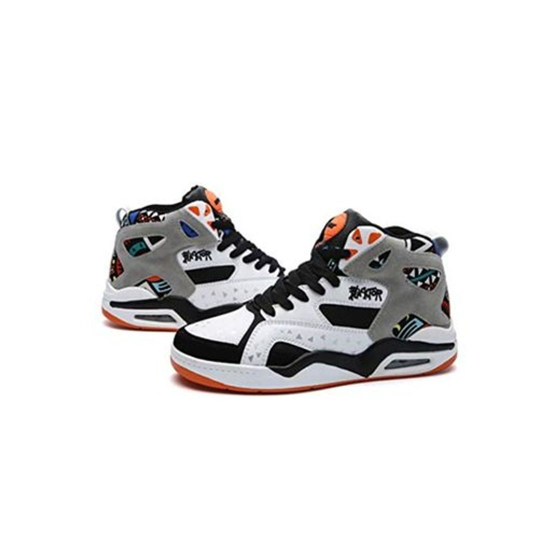 Social Zapatos de Baloncesto para Hombres Zapatos Deportivos Casuales Transpirables Amortiguación Zapatillas de Deporte al Aire Libre Zapatillas con Cordones