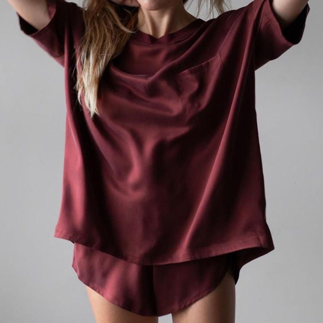 Fashion Silk Tee Set