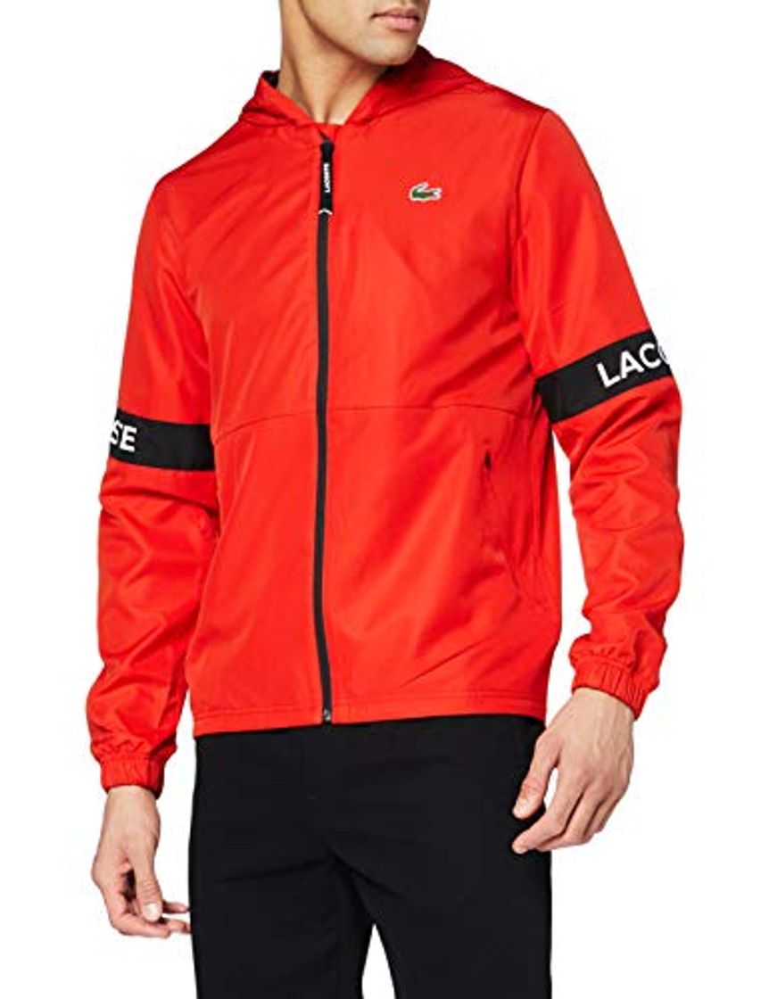 Moda Lacoste Sport Bh4826 Chaqueta, Rojo