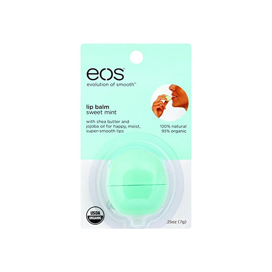 Product EOS eos Smooth Lip Balm Sfera, dolce Menta 0,25 once