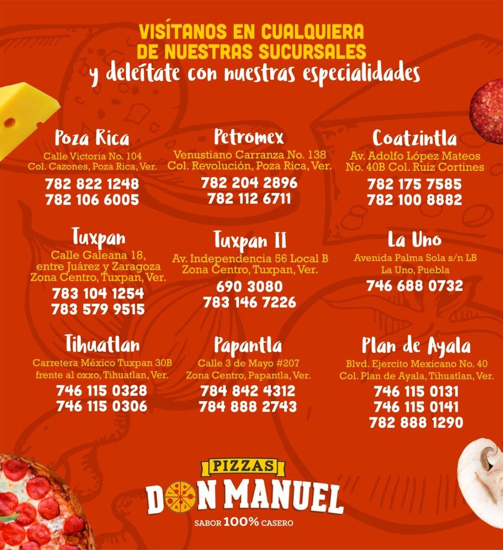 Restaurants Pizzas Don Manuel.