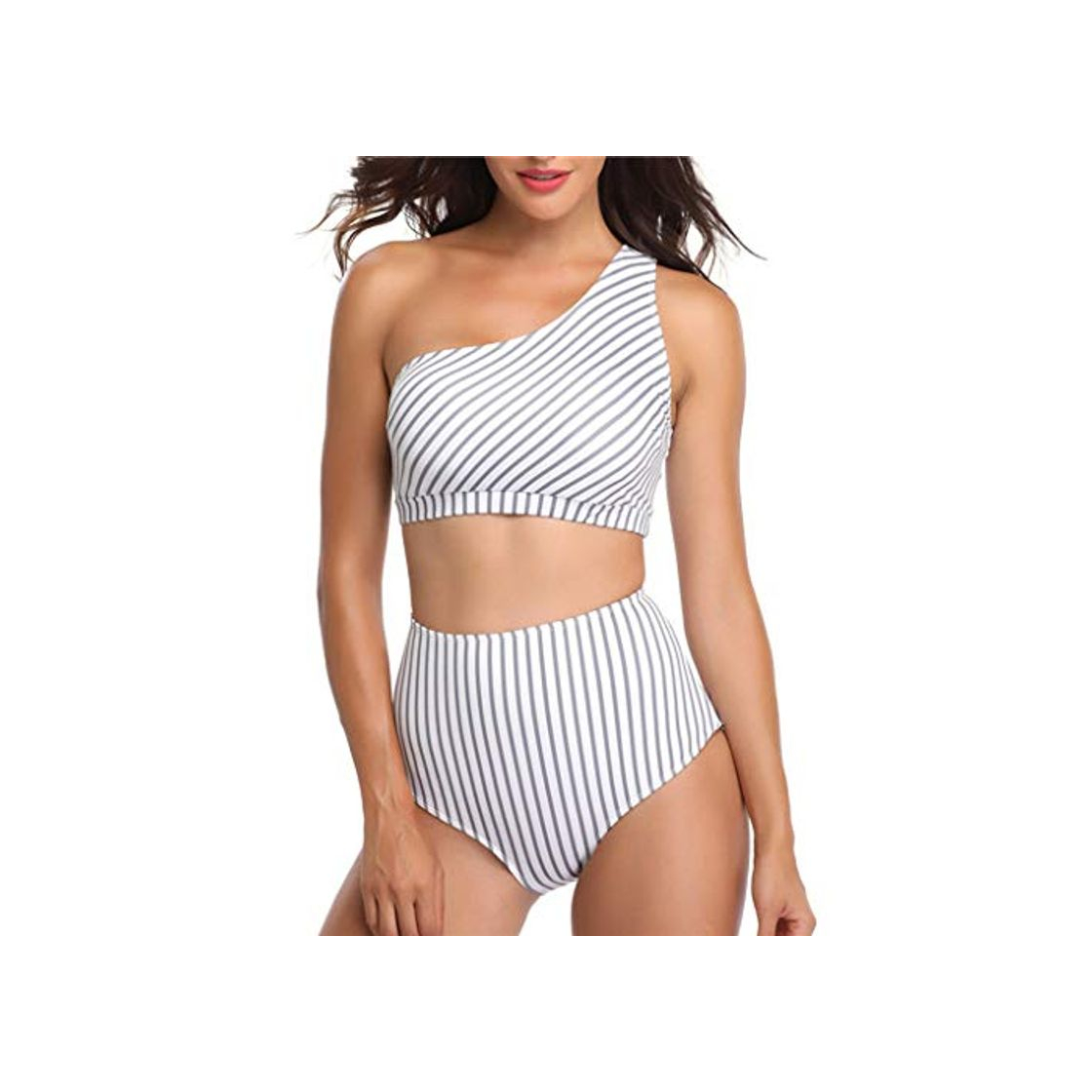 Social ALIKEEY Mujer Casual Lady Stripe Traje De Baño Bañado Bañador Acolchado Más