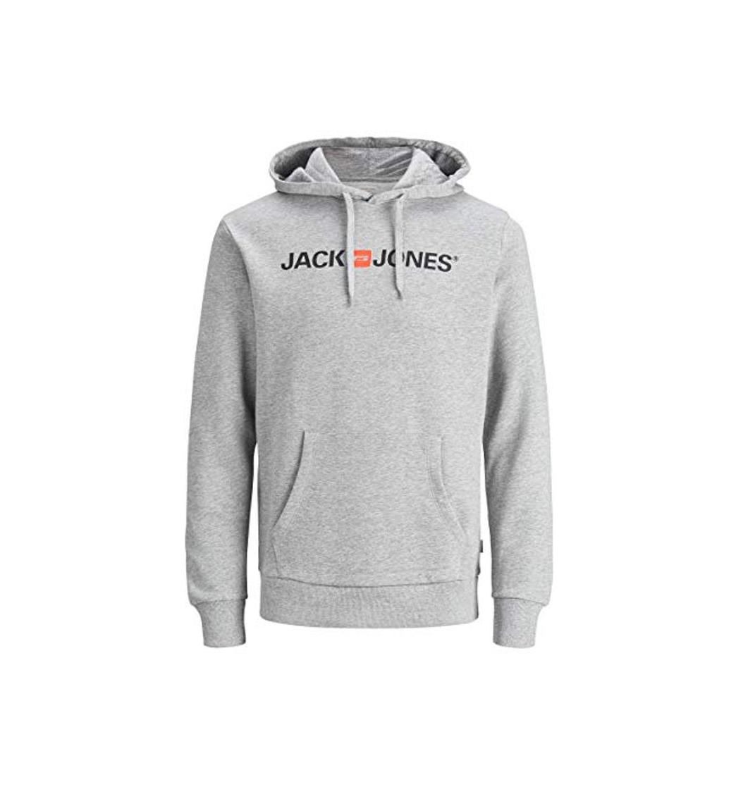 Social JACK & JONES Jjecorp Logo Sweat Hood Noos Capucha, Gris