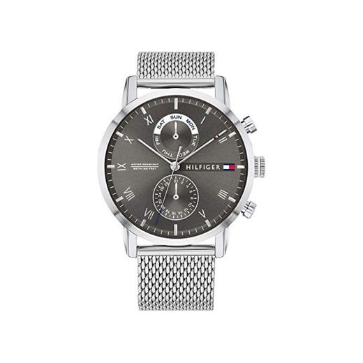 Tommy Hilfiger Reloj Analógico para Hombre de Cuarzo con Correa en Acero Inoxidable 1710402